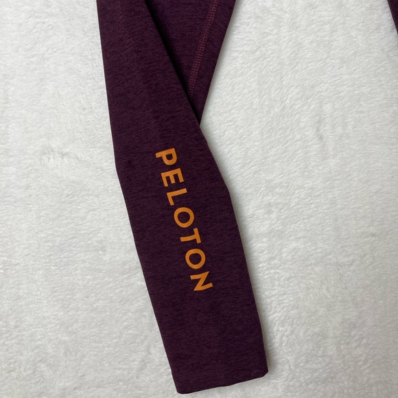 Peloton x Beyond Yoga Maroon Caught in the Midi Spacedye Legging Sz S Cycling - Picture 4 of 10